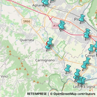 Mappa Via Don Lorenzo Milani, 59011 Seano PO, Italia (6.576)