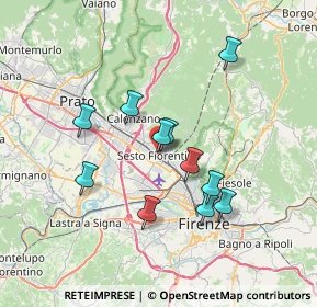 Mappa P.ZZA V.VENETO ANG. VIA CAVALLOTTI, 50019 Sesto Fiorentino FI, Italia (6.28273)