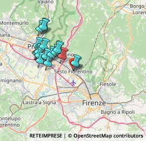 Mappa P.ZZA V.VENETO ANG. VIA CAVALLOTTI, 50019 Sesto Fiorentino FI, Italia (6.587)