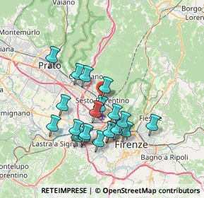 Mappa P.ZZA V.VENETO ANG. VIA CAVALLOTTI, 50019 Sesto Fiorentino FI, Italia (6.62)