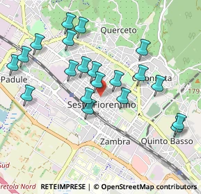 Mappa P.ZZA V.VENETO ANG. VIA CAVALLOTTI, 50019 Sesto Fiorentino FI, Italia (1.0005)