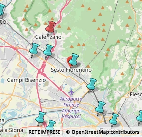 Mappa P.ZZA V.VENETO ANG. VIA CAVALLOTTI, 50019 Sesto Fiorentino FI, Italia (6.26167)