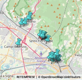Mappa Via XXIV Maggio, 50019 Sesto Fiorentino FI, Italia (3.442)