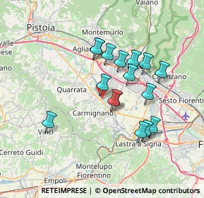 Mappa Via Galileo Galilei, 59015 Carmignano PO, Italia (6.21813)