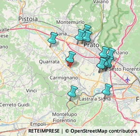 Mappa Via Galileo Galilei, 59015 Carmignano PO, Italia (6.76357)