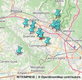 Mappa Via Galileo Galilei, 59015 Carmignano PO, Italia (5.86818)