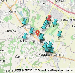 Mappa Via Galileo Galilei, 59015 Carmignano PO, Italia (1.5205)