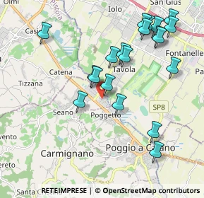 Mappa Via Galileo Galilei, 59015 Carmignano PO, Italia (2.1825)