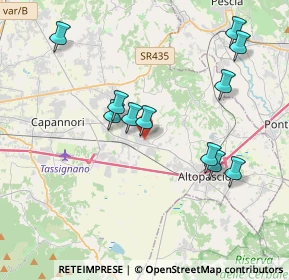 Mappa Via Rocchetti, 55016 Porcari LU, Italia (3.97818)