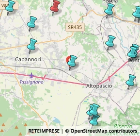 Mappa Via Rocchetti, 55016 Porcari LU, Italia (7.0415)