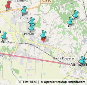 Mappa Via Rocchetti, 55016 Porcari LU, Italia (2.93182)