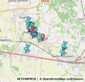 Mappa Via Rocchetti, 55016 Porcari LU, Italia (1.3855)