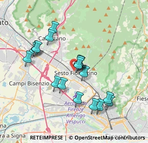 Mappa Via Aurelio Saffi, 50019 Sesto Fiorentino FI, Italia (3.39333)