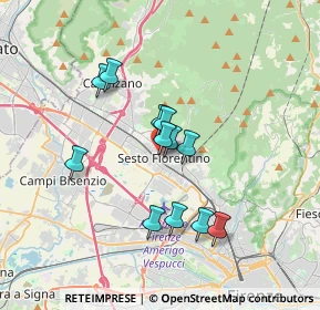 Mappa Via Aurelio Saffi, 50019 Sesto Fiorentino FI, Italia (2.87667)