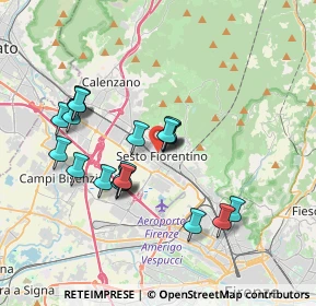 Mappa Via Imbriani, 50019 Sesto Fiorentino FI, Italia (3.375)