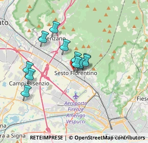 Mappa Via Aurelio Saffi, 50019 Sesto Fiorentino FI, Italia (2.77182)