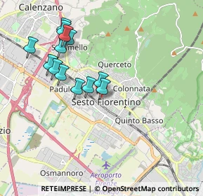 Mappa Via Aurelio Saffi, 50019 Sesto Fiorentino FI, Italia (1.86077)