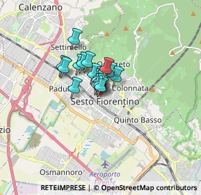 Mappa Via Imbriani, 50019 Sesto Fiorentino FI, Italia (0.825)