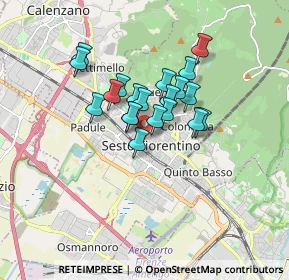 Mappa Via Imbriani, 50019 Sesto Fiorentino FI, Italia (1.229)