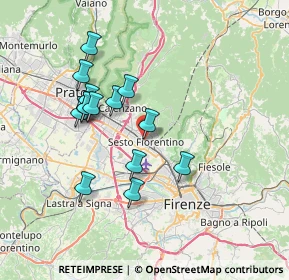 Mappa Via Imbriani, 50019 Sesto Fiorentino FI, Italia (6.665)