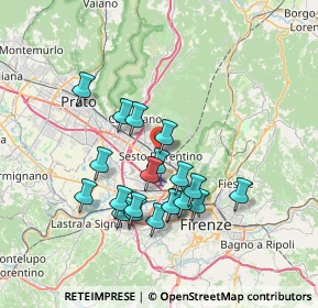 Mappa Via Imbriani, 50019 Sesto Fiorentino FI, Italia (6.588)