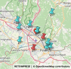 Mappa Via Aurelio Saffi, 50019 Sesto Fiorentino FI, Italia (6.59917)