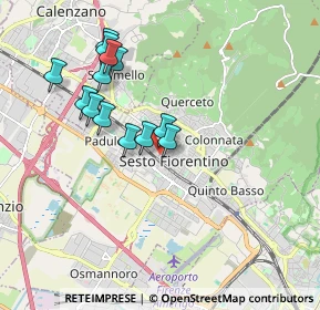 Mappa Via di Cafaggio, 50019 Sesto Fiorentino FI, Italia (1.74769)