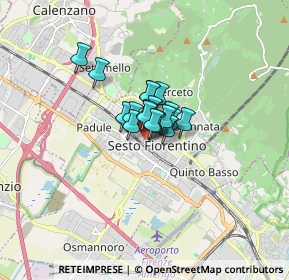 Mappa Via di Cafaggio, 50019 Sesto Fiorentino FI, Italia (0.67316)