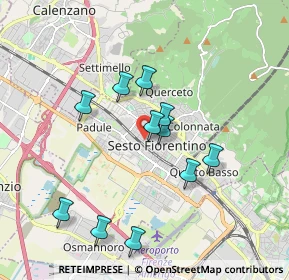 Mappa Via di Cafaggio, 50019 Sesto Fiorentino FI, Italia (1.72364)