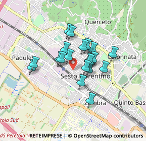 Mappa Via di Cafaggio, 50019 Sesto Fiorentino FI, Italia (0.6335)