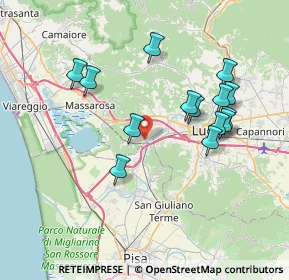 Mappa Via della Stazione, 56017 San Giuliano Terme PI, Italia (7.37214)
