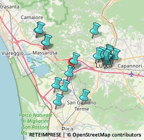 Mappa Via della Stazione, 56017 San Giuliano Terme PI, Italia (7.1025)