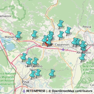 Mappa Via della Formica, 55100 Lucca LU, Italia (8.7455)