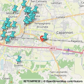 Mappa Via del Corpus Domini, 55012 Capannori LU, Italia (3.19947)