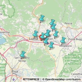 Mappa Via del Corpus Domini, 55012 Capannori LU, Italia (5.32583)