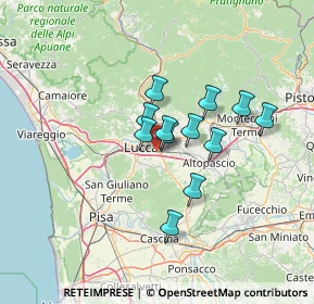Mappa Via del Corpus Domini, 55012 Capannori LU, Italia (9.72333)