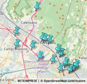 Mappa Via Dante Alighieri, 50019 Sesto Fiorentino FI, Italia (4.826)