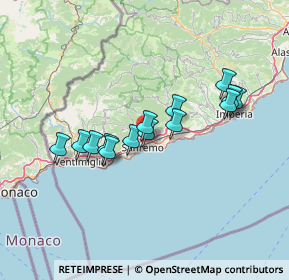 Mappa Strada degli Olandesi, 18038 Sanremo IM, Italia (11.91929)