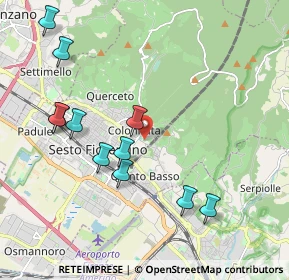 Mappa Via Pilade Biondi, 50019 Sesto Fiorentino FI, Italia (2.18182)