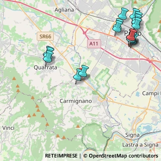 Mappa Via 7 Fratelli Cervi, 59015 Carmignano PO, Italia (5.83611)