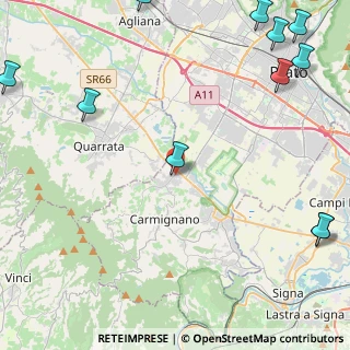Mappa Via 7 Fratelli Cervi, 59015 Carmignano PO, Italia (7.16636)