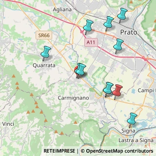 Mappa Via 7 Fratelli Cervi, 59015 Carmignano PO, Italia (4.46545)