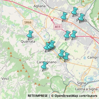Mappa Via 7 Fratelli Cervi, 59015 Carmignano PO, Italia (3.58417)