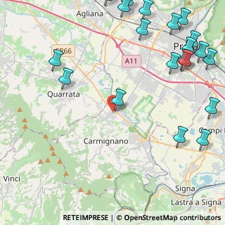 Mappa Via 7 Fratelli Cervi, 59015 Carmignano PO, Italia (6.6215)