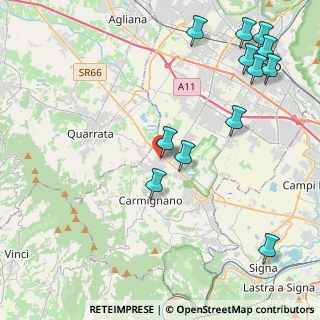 Mappa Via 7 Fratelli Cervi, 59015 Carmignano PO, Italia (5.45667)