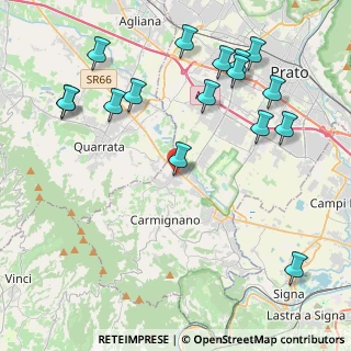 Mappa Via 7 Fratelli Cervi, 59015 Carmignano PO, Italia (5.145)