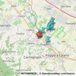 Mappa Via 7 Fratelli Cervi, 59011 Seano PO, Italia (1.17917)
