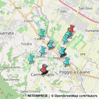 Mappa Via 7 Fratelli Cervi, 59011 Seano PO, Italia (1.761)