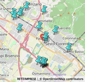 Mappa Via Bruno Storti, 50019 Sesto Fiorentino FI, Italia (2.3145)