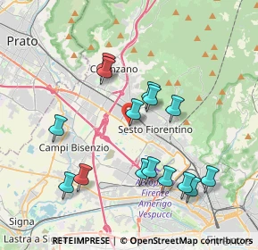 Mappa Via Bruno Storti, 50019 Sesto Fiorentino FI, Italia (3.888)